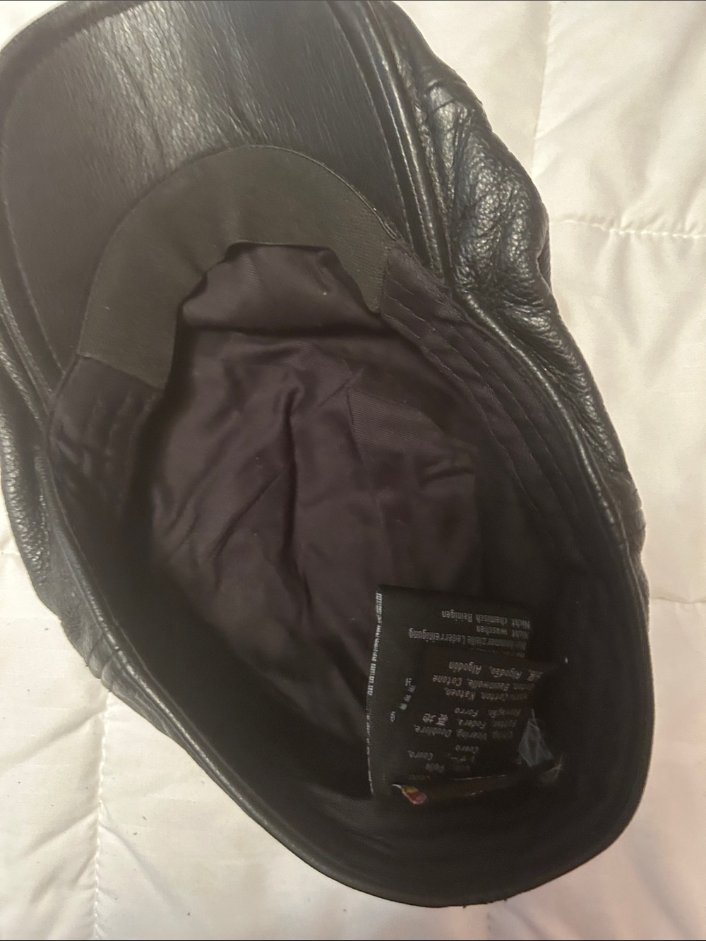 Harley-Davidson Black Leather Gloves and Hat - Picture 11 of 13
